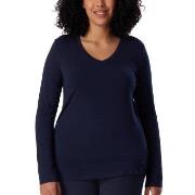 Schiesser Mix and Relax Long Sleeve Shirt Blå modal Small Dame