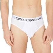 Armani Logo Brief Hvit bomull Small Herre