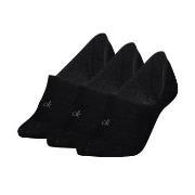 Calvin Klein Strømper 3P Footie Socks For Women Svart Str 39/42 Dame