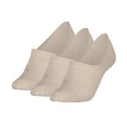 Calvin Klein Strømper 3P Footie Socks For Women Beige Str 39/42 Dame