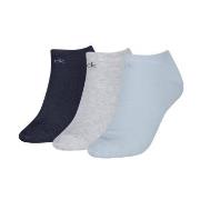 Calvin Klein Strømper 3P Sneaker Socks For Women Grå/Blå Str 39/42 Dam...