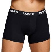 Levis 2P Repeat Logo Boxer Brief Svart bomull Small Herre