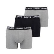Levis 3P Repeat Logo Boxer Brief Multi Svart/Grå bomull Small Herre