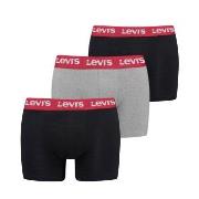 Levis 3P Repeat Logo Boxer Brief Multi Multi-colour-2 bomull Small Her...