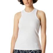 Schiesser Double Rib Tank Top Hvit bomull Large Dame