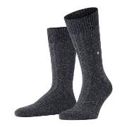 Burlington Strømper Twist of Tweed Men Boot sock Mørkgrå  Str 40/46 He...