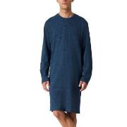 Schiesser Comfort Essential Longsleeve Sleepshirt Marine bomull XX-Lar...