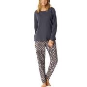 Schiesser Comfort Essentials Pyjama Set Mørkgrå  bomull XX-Large Dame