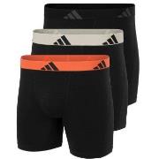 adidas 3P Active Flex Cotton Boxer Brief Svart/Oransje bomull Large He...