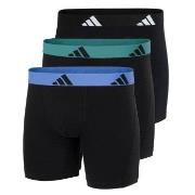 adidas 3P Active Flex Cotton Boxer Brief Svart/Grønn bomull Large Herr...