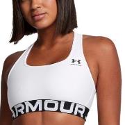 Under Armour BH Mid Branded Sport Bra Hvit polyester X-Small Dame