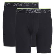 Nike 2P Elite Cotton Stretch Long Boxer Briefs Svart Medium Herre