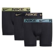 Nike 3P Everyday Essentials Micro Boxer Brief Svart/Gul polyester Larg...