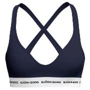 Björn Borg BH Logo Bralette Marine bomull X-Small Dame