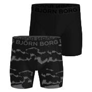 Björn Borg 2P Sports Lightweight Boxers Svart/Grå polyester XX-Large H...