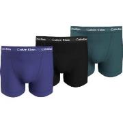 Calvin Klein 9P Cotton Stretch Trunks Lilla/Turkis bomull Small Herre