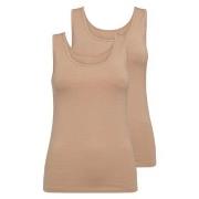 Decoy 2P Wide Strap Bamboo Top Beige Large Dame
