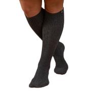 Trofe Cotton Knee High Sock Strømper 2P Grå Str 39/42 Dame