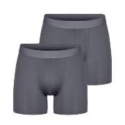 Bread and Boxers Active Boxer Brief 2P Grå polyester Large Herre