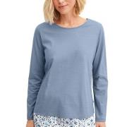 Calida Favourites Tiles Long Sleeve Shirt Blå bomull Medium Dame