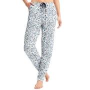 Calida Favourites Tiles Pyjama Trousers Hvit/Blå bomull Medium Dame
