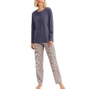 Calida Graphic Nights Pyjamas Midnattsblå bomull X-Small Dame