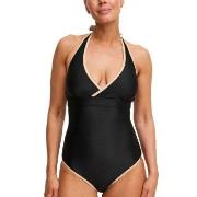 Swegmark Haiti Halterneck Swimsuit Svart m Beige D/E 40 Dame
