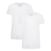Bamboo basics 2P Velo T-Shirt V Neck Hvit X-Large Herre