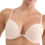 Triumph BH Pure Micro Push Up Bra With Front Closure Beige B 85 Dame