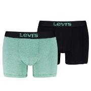 Levis 2P Men Optical Illussion Boxer Brief Svart/Mint bomull XX-Large ...
