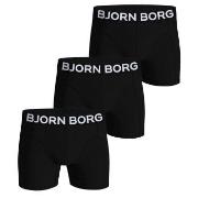 Björn Borg 3P Organic Cotton stretch Boxer Svart Medium Herre