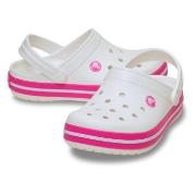 Crocs Crocband Clog Kids Rosa/Hvit US J1 (EU 32-33) Barn
