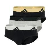 adidas 3P Active Flex Cotton Brief Grå/Svart bomull XX-Large Herre
