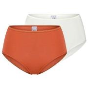 Schiesser Truser 2P Modal Essentials Midi Slips Oransje/Hvit modal 44 ...