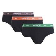 Nike 3P Everyday Essentials Cotton Stretch Hip Brief Oransje bomull Sm...