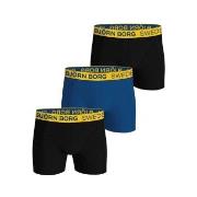 Björn Borg 3P Cotton Stretch Boxers Sweden Svart/Blå bomull XX-Large H...