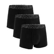 Under Armour 3P Performance Cotton Solid 3in Boxers Svart Large Herre