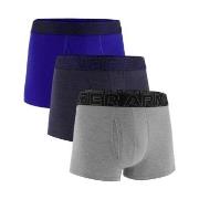 Under Armour 3P Performance Cotton Solid 3in Boxers Grå/Blå X-Large He...