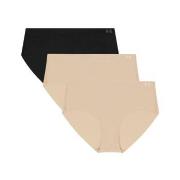 Under Armour Truser 3P Pure Stretch No Show Hipster Svart m Beige Smal...