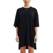 Bread and Boxers T-Shirt Dress Svart viskose Large Dame