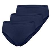 Schiesser Truser 3P Essentials Cotton Briefs Mørkblå bomull 46 Dame