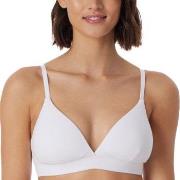 Schiesser BH Pure Rib Organic Cotton Soft Bra Hvit B 75 Dame