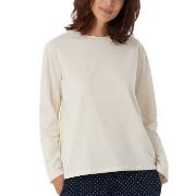Schiesser Women Mix and Relax Long Sleeved Shirt Krem bomull 48 Dame