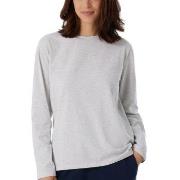 Schiesser Women Mix and Relax Long Sleeved Shirt Lysgrå bomull 48 Dame