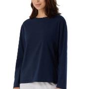 Schiesser Women Mix and Relax Long Sleeved Shirt Mørkblå bomull 38 Dam...