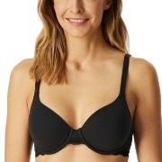 Schiesser BH Unique Cotton Wired Bra Svart bomull B 90 Dame
