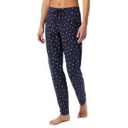 Schiesser Women Mix and Relax Cotton Pants Hvit/Marine bomull 42 Dame