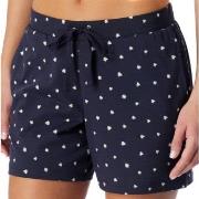 Schiesser Women Mix and Relax Cotton Shorts Hvit/Marine bomull 48 Dame