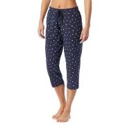Schiesser Women Mix and Relax Pants Hvit/Marine bomull 38 Dame