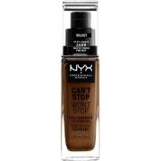 NYX Professional Makeup Can't Stop Won't Stop Foundation Walnut - 30 m...